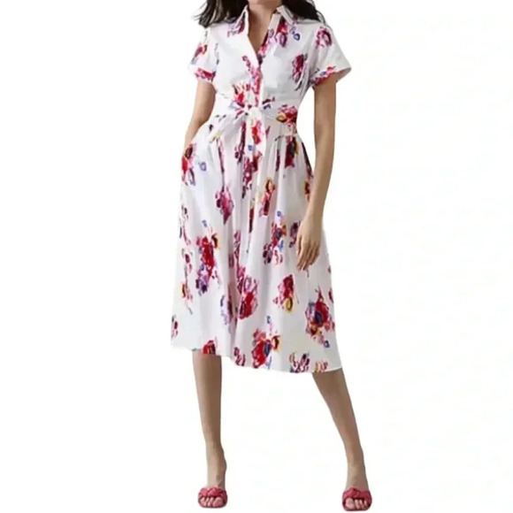Prabal Gurung Dresses & Skirts - Prabal Gurung shortsleeved midi dress size M